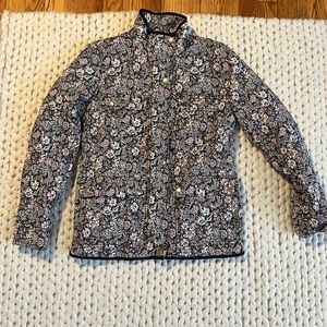 J Crew | XS, Liberty Garden Downtown Cotton Quilted Field Jacket